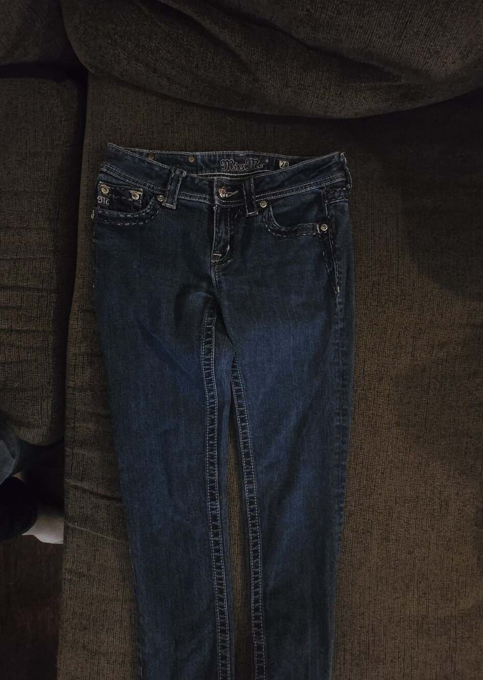 Miss Me Skinny Jeans Size 28 Dark Wash Denim Embellished